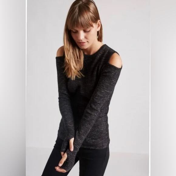 Current Olive Knit Cold Shoulder Wool Sweater Size XS - Picture 1 of 7